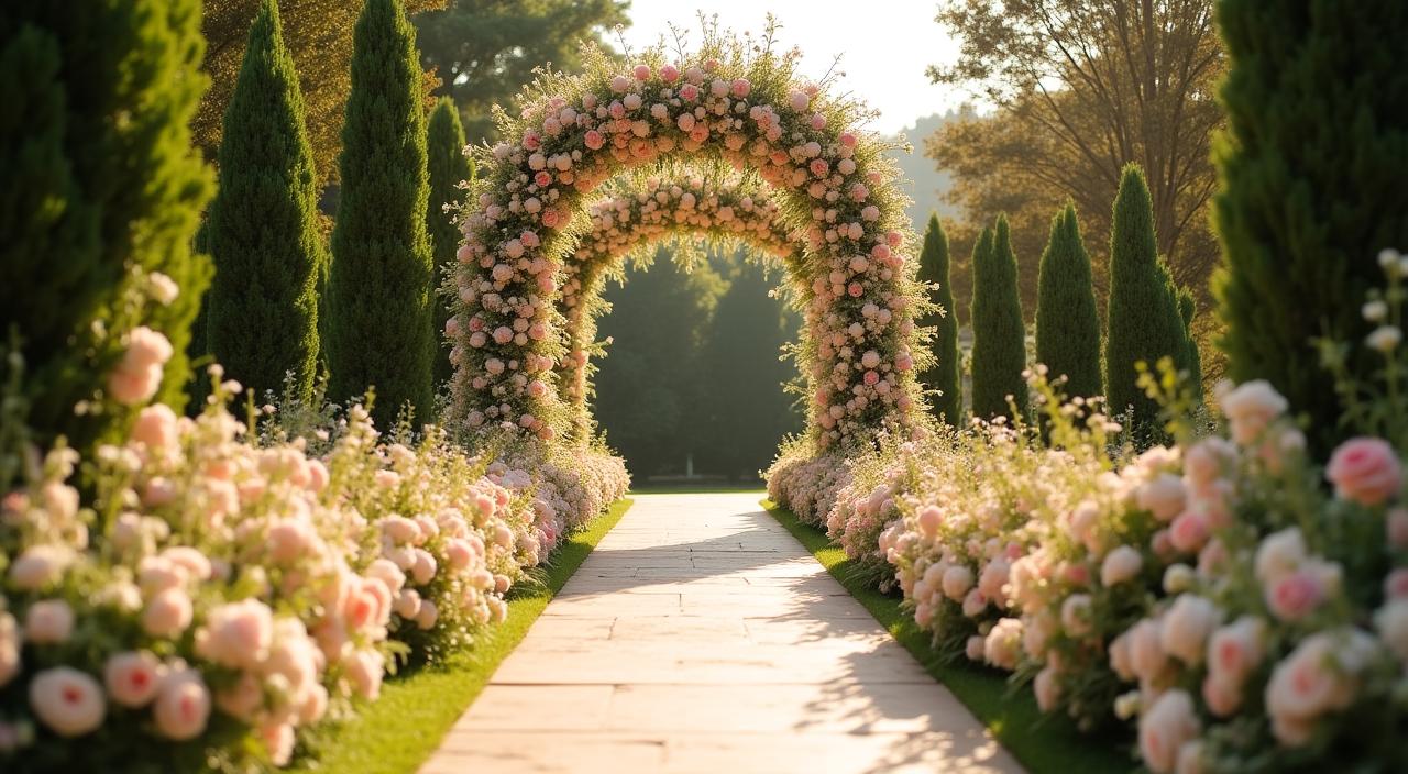 Allestimento floreale da sogno per matrimonio a Roma